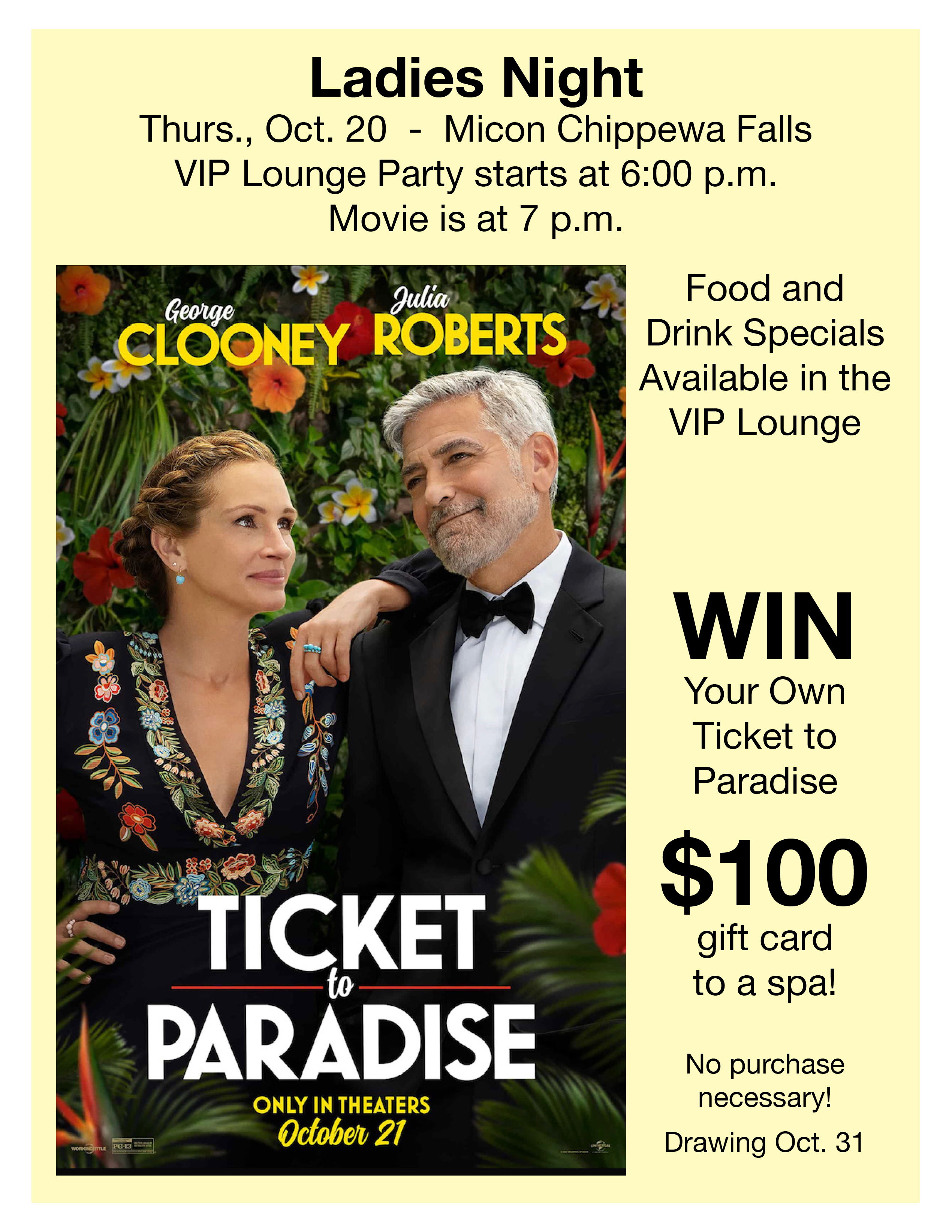 Ticket To Paradise Showtimes Near Ncg Cinema Midland - xd1rqdr
